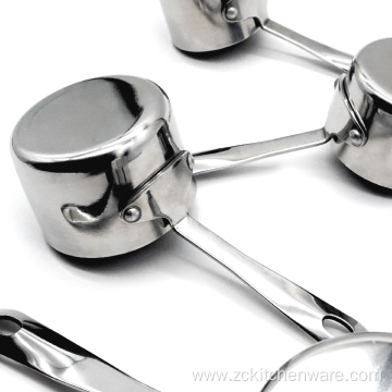 Stainless Steel 4pcs Measuring Cups Set With Scale